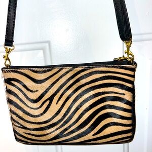 Zebra print small purse/ clutch